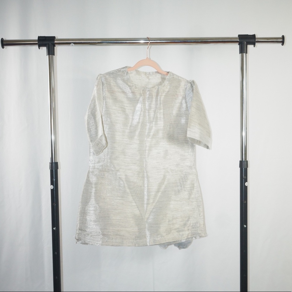 Metallic Mesh Dress